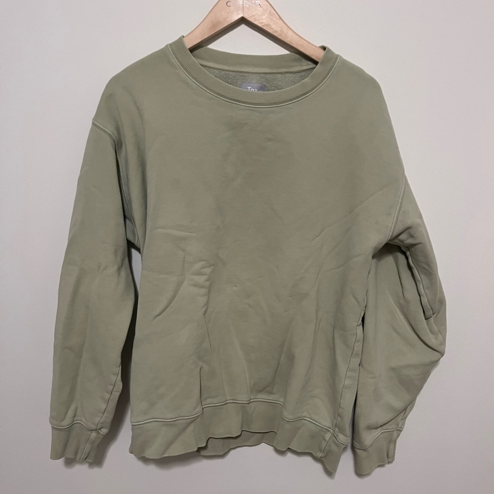 TNA light green sweatshirt